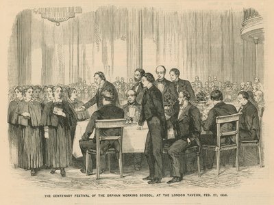 Festival del Centenario de la Escuela de Trabajo para Huérfanos en el London Tavern de English School
