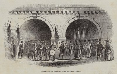 Ceremonia de apertura del túnel del Támesis, 1843 de English School