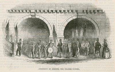 Ceremonia de la inauguración del túnel del Támesis de English School