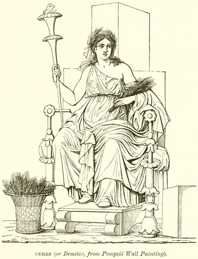Ceres (o Deméter, de la pintura mural de Pompeya) de English School