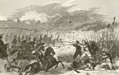 Carga de lanceros prusianos en Weissenburg de English School