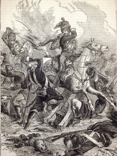 Carga de la Brigada Ligera, ilustración de 