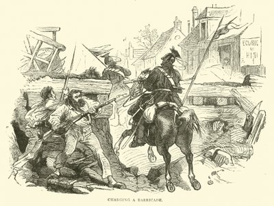 Asalto a una barricada, octubre 1870 de English School