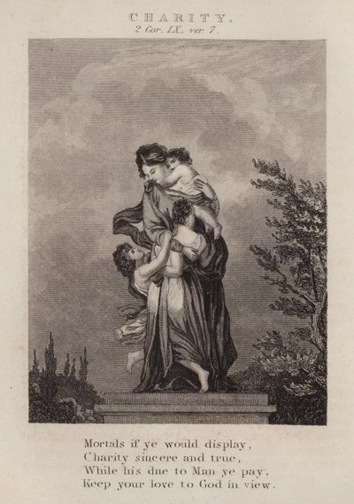 Caridad, 2 Corintios IX, versículo 7 de English School