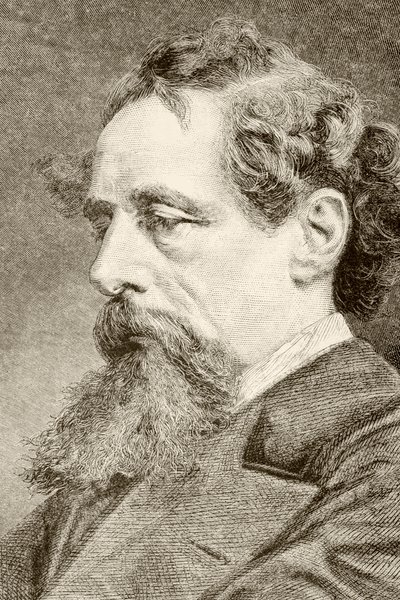 Charles Dickens (litografía) de English School