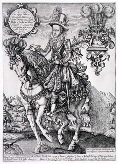 Carlos I como Príncipe de Gales a caballo, del 
