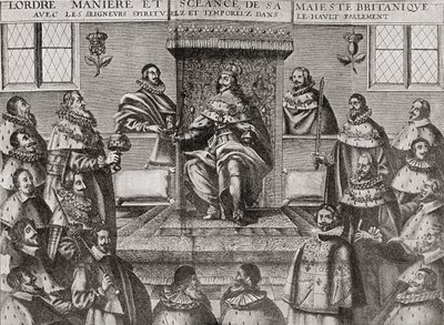 Carlos I en la Cámara de los Lores en 1648, de 