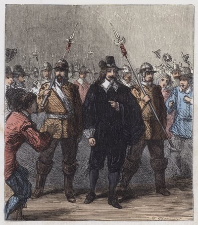 Carlos I, llevado a prisión de English School