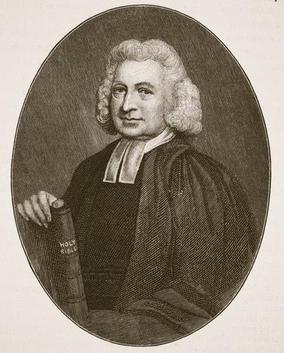 Charles Wesley, ilustración de La Iglesia de Inglaterra: Una Historia para el Pueblo de H.D.M. Spence-Jones, pub. c.1910 de English School