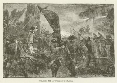 Carlos XII de Suecia en batalla de English School