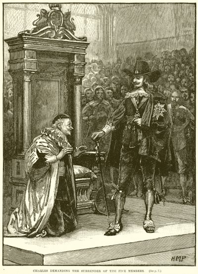 Carlos exigiendo la rendición de los cinco miembros de English School