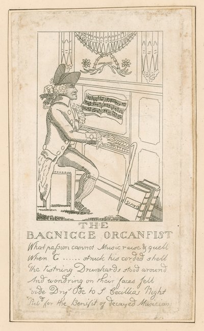 Charley Griffith, el organista de Bagnigge Wells de English School