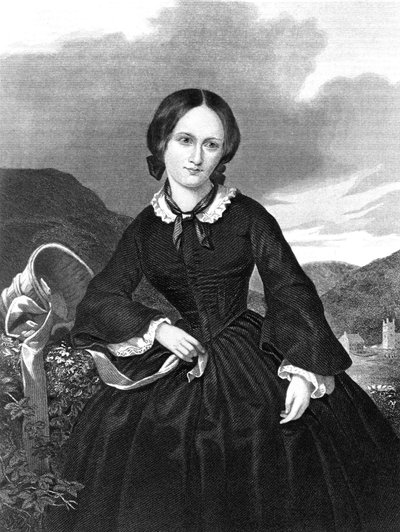 Charlotte Bronte (grabado) de English School