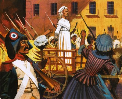 Charlotte Corday camino a la guillotina de English School