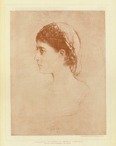 Carlota, hija de la emperatriz Federica (litografía) de English School