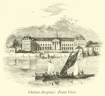 Hospital de Chelsea, Vista Frontal de English School