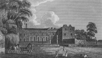 Casa Cheshunt, Hertfordshire (grabado) de English School