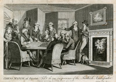 Partida de ajedrez en Parsloes, 23 de febrero de 1794, en presencia del embajador turco de English School