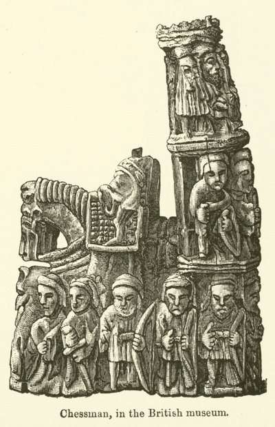 Pieza de ajedrez, en el Museo Británico de English School