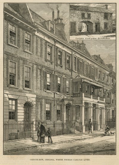 Cheyne Row donde vivió Thomas Carlyle de English School