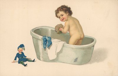 Niño en el baño de English School