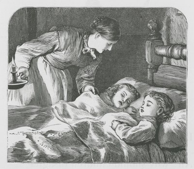 Niños durmiendo (grabado) de English School