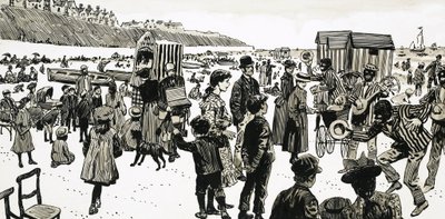 Niños en la playa de English School