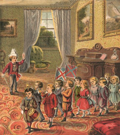 Niños jugando a soldados de English School