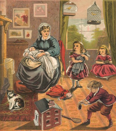 Niños con madre de English School
