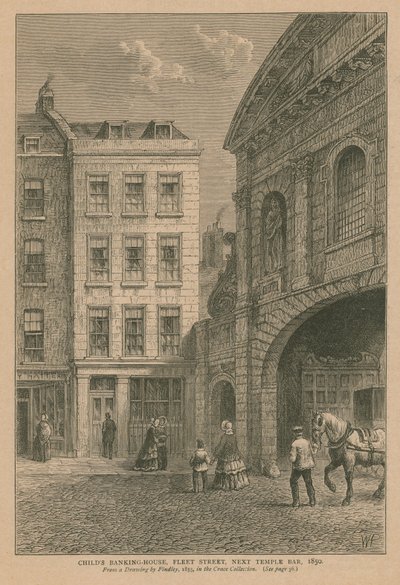 La casa bancaria de Childs en Fleet Street de English School