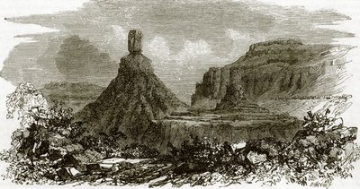 Rocas de chimenea, en las orillas del río Columbia de English School