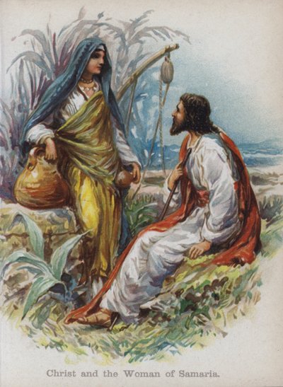 Cristo y la mujer de Samaria de English School