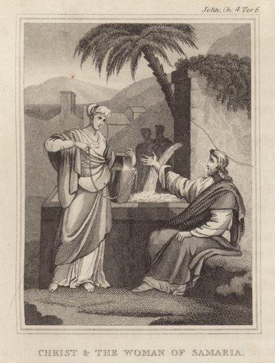 Cristo y la mujer de Samaria de English School
