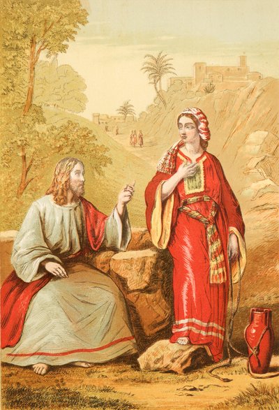 Cristo y la mujer de Samaria de English School