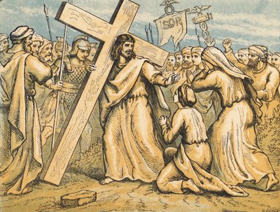 Cristo cargando su cruz de English School