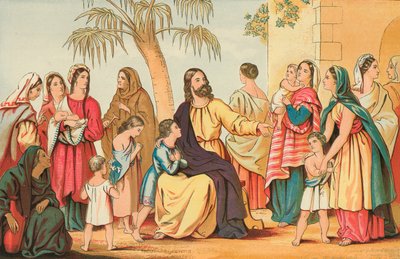 Cristo bendiciendo a los Niños de English School