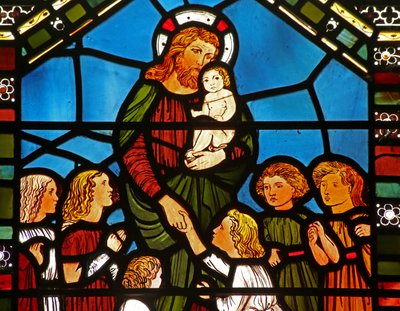 Cristo bendiciendo a los niños de English School