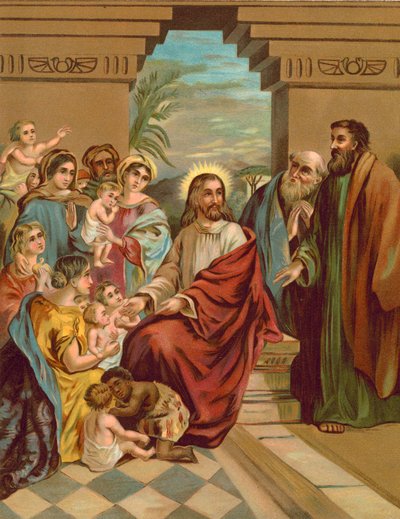 Cristo bendiciendo a los niños de English School