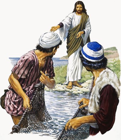 Cristo con pescadores de English School