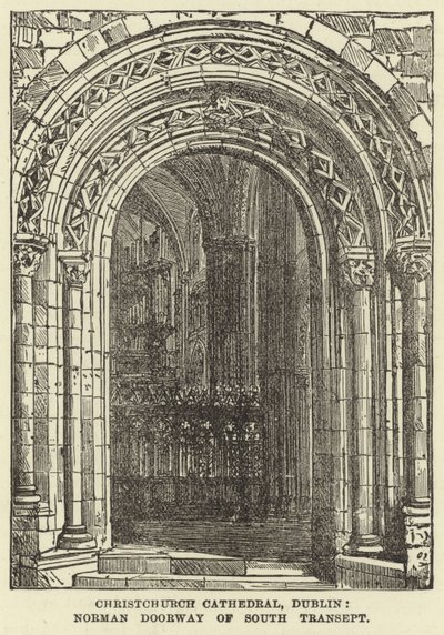 Catedral de Christchurch, Dublín, Puerta Normanda del Transepto Sur de English School