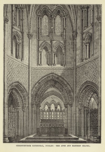 Catedral de Christchurch, Dublín, el Ábside y la Capilla Oriental de English School