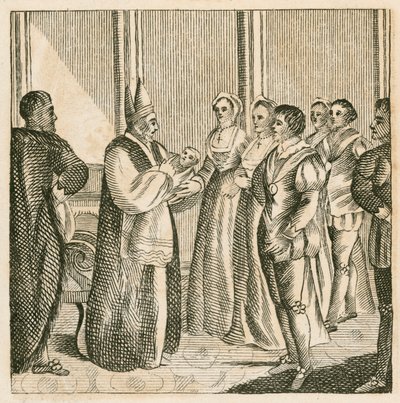 Bautizo de la princesa Isabel, hija del rey Enrique VIII de English School