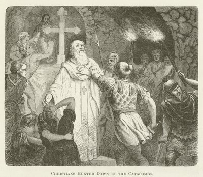 Cristianos cazados en las catacumbas de English School