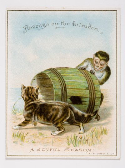 Tarjeta de Navidad, c.1885-95 de English School