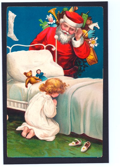 Tarjeta de Navidad, c.1907 de English School