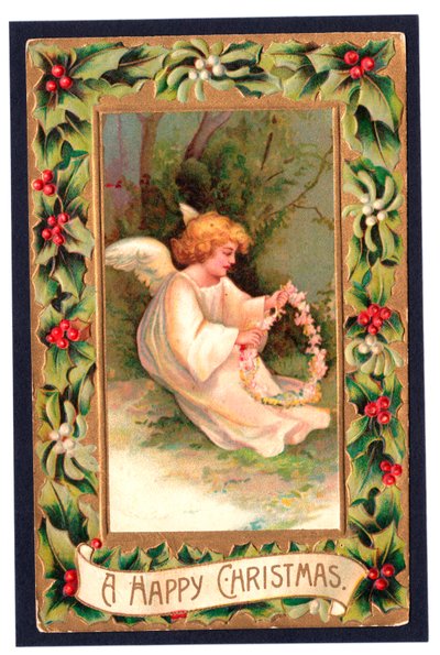 Tarjeta de Navidad, c.1907 de English School