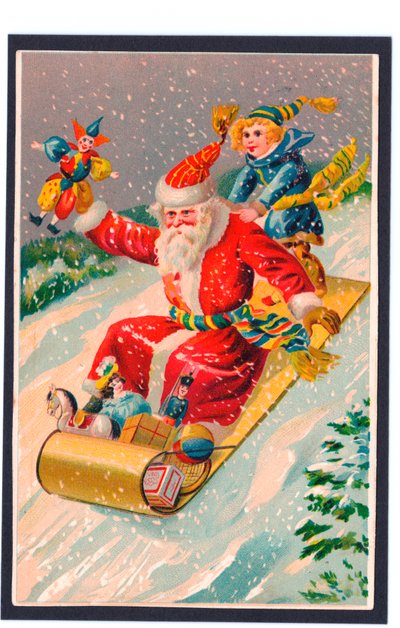 Tarjeta de Navidad, c.1907 de English School