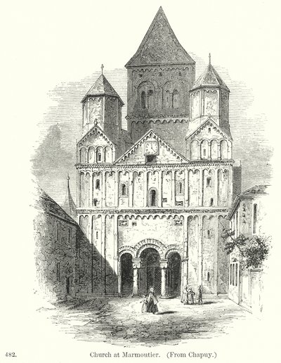 Iglesia de Marmoutier (grabado) de English School