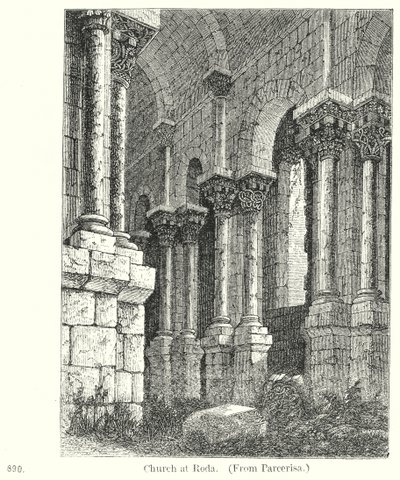 Iglesia de Roda (grabado) de English School
