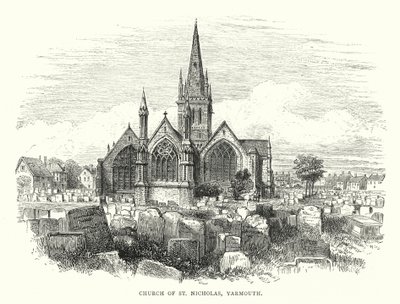 Iglesia de San Nicolás, Yarmouth (grabado) de English School